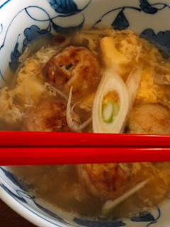 余ったたこ焼きで〜スープタコ焼き明石焼風-レシピのメイン写真