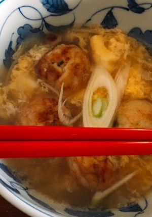 余ったたこ焼きで〜スープタコ焼き明石焼風-レシピのメイン写真