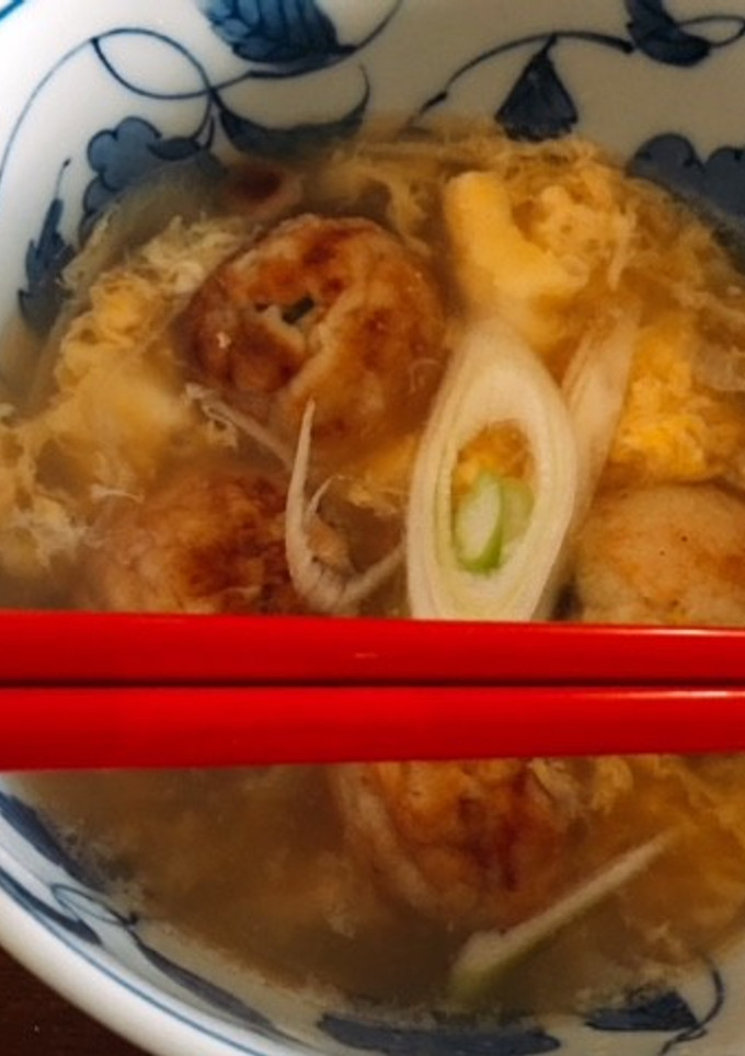 余ったたこ焼きで〜スープタコ焼き明石焼風-レシピのメイン写真