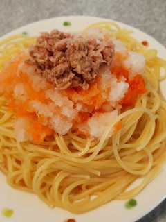 もみじおろしとツナの和風パスタ-レシピのメイン写真