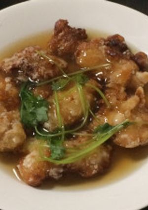 カラッと健康鶏みそ漬けのあんかけ-レシピのメイン写真