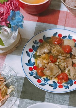 ＊市販のバジルソースで作るバシルチキン＊-レシピのメイン写真