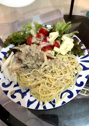 豚しゃぶの冷静パスタ♪夏の簡単パスタ-レシピのメイン写真