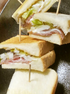 大根とレタスの生ハムサンド-レシピのメイン写真