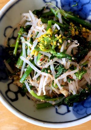 もやしと菜の花のピリ辛ナムル-レシピのメイン写真