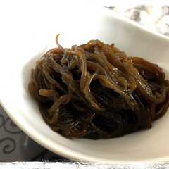 A picture of 塩もずくの塩抜きと美味しい味付け.