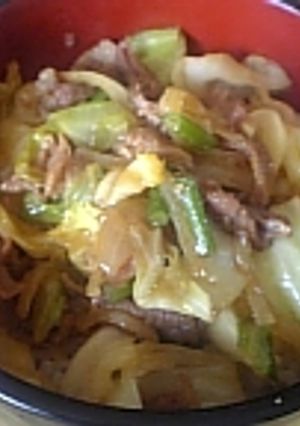おすすめNo1！豚肉コチュジャン炒め丼-レシピのメイン写真