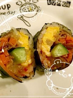 子供も喜ぶ♡韓国風海苔巻き☆-レシピのメイン写真