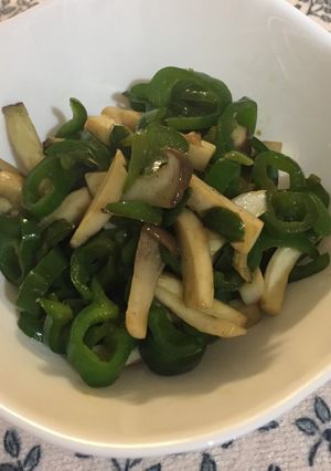 ピーマンきのこ炒め☆薄味仕上げ☆-レシピのメイン写真