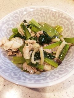 豚肉と小松菜のだし煮-レシピのメイン写真