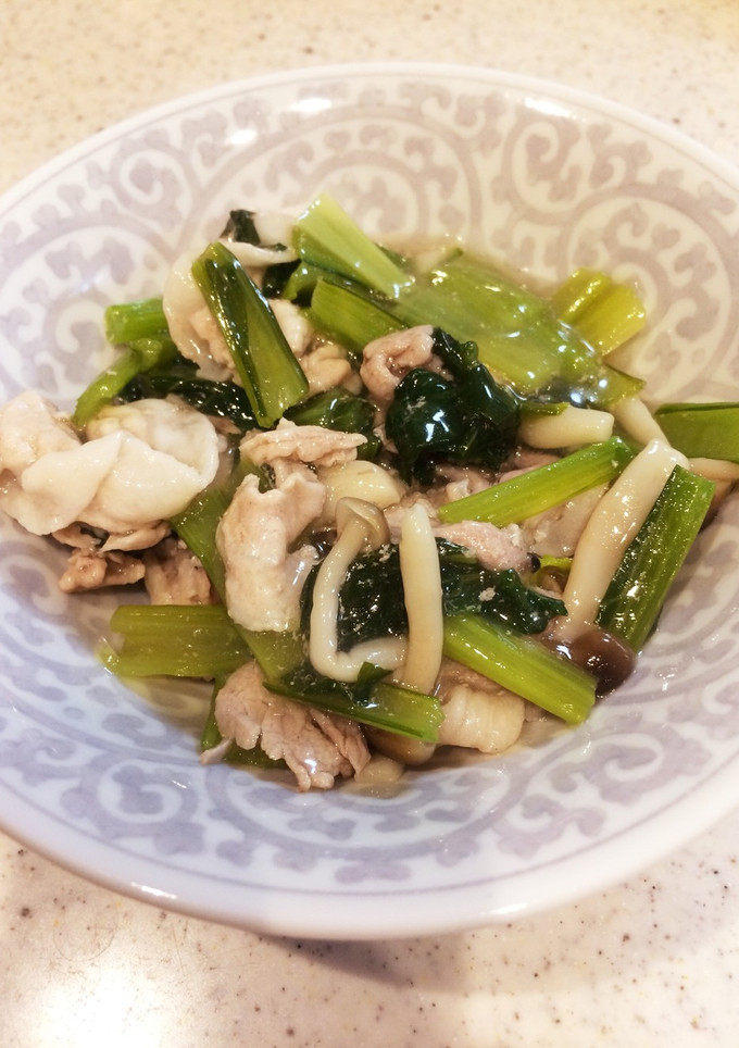 豚肉と小松菜のだし煮-レシピのメイン写真