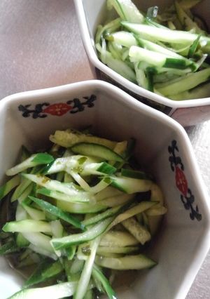 副菜もう１品に！きゅうりとわかめの酢の物-レシピのメイン写真