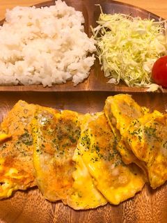 一人暮らしでも簡単!豚肉チーズピカタ!-レシピのメイン写真