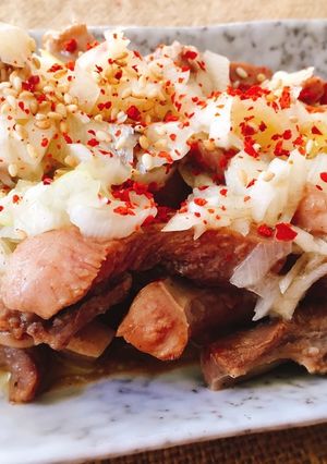 有能ソース【中華風ネギ油】豚タンver-レシピのメイン写真