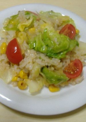 レタスとキャベツのサラダチャーハン-レシピのメイン写真
