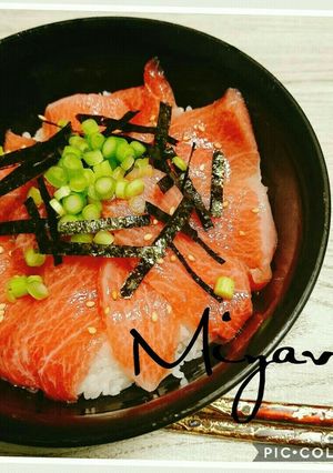 色綺麗♡即席上品なマグロ漬け丼～白だし～-レシピのメイン写真