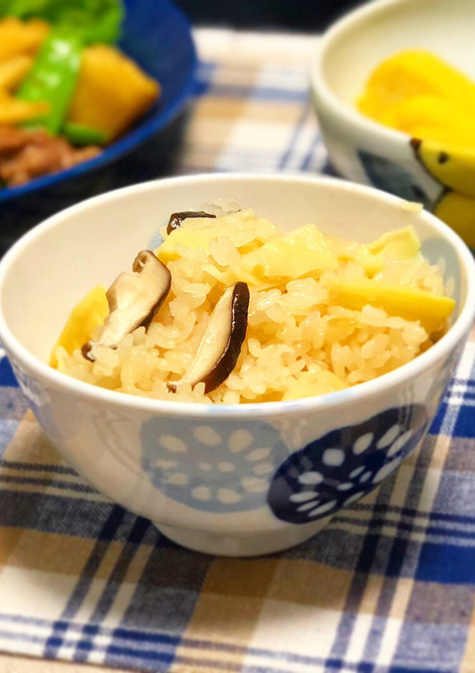 たけのこと椎茸の炊き込みごはん-レシピのメイン写真