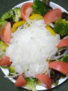 新玉ねぎたっぷりサラダ-レシピのメイン写真