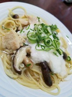 きのこと鶏肉の和風スープパスタ-レシピのメイン写真