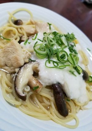 きのこと鶏肉の和風スープパスタ-レシピのメイン写真