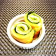 大葉とチーズのくるくる玉子焼