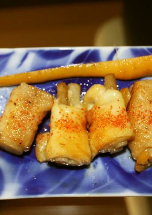 おつまみ！ごぼうの鶏皮巻き-レシピのメイン写真
