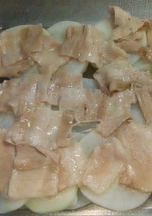 大根と豚肉のレンジ蒸し-レシピのメイン写真