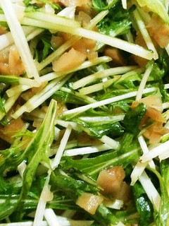 水菜と搾菜(ザーサイ) お酒のつまみにも-レシピのメイン写真