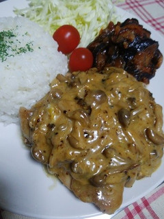 鶏肉ときのこのクリーム煮-レシピのメイン写真