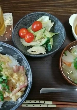 たまたまベーコン丼-レシピのメイン写真