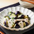 なすと鶏むね肉の白だしさっと煮