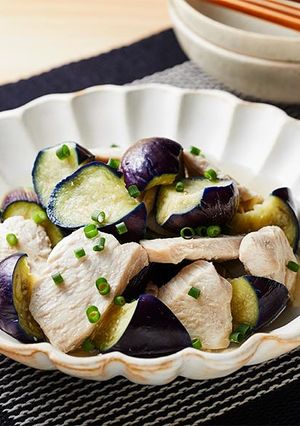 なすと鶏むね肉の白だしさっと煮-レシピのメイン写真