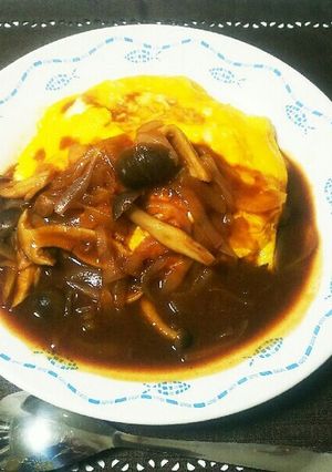 オムハヤシ ～サーモンライス～-レシピのメイン写真