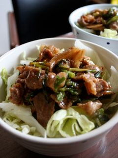 節約レシピ☆エコ葱タレdeスピード豚丼-レシピのメイン写真