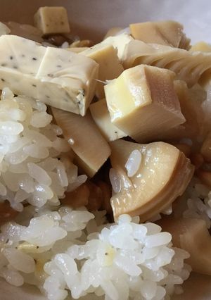 納豆とチーズ入りたけのこご飯-レシピのメイン写真
