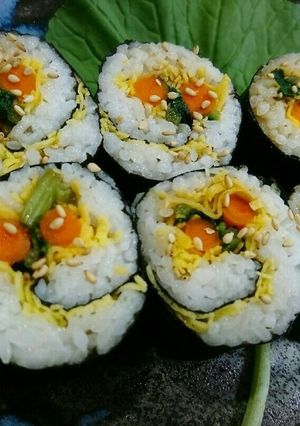 やみつきご飯巻き♥葉わさびと山ごぼう-レシピのメイン写真