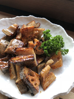 蓮根の甘辛焼き-レシピのメイン写真