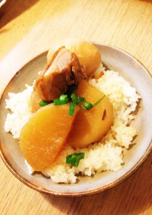 ダッチで作る!さっぱり角煮丼-レシピのメイン写真