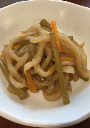 ふきと切り干し大根の麺つゆ煮-レシピのメイン写真