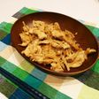 簡単☆鶏むね肉カレー風味のバターポン炒め