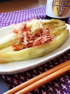 竹串で皮むき簡単♪基本の焼きなす-レシピのメイン写真