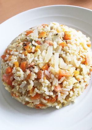 冷蔵庫の余り物で炒飯-レシピのメイン写真