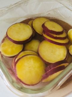 レンジで簡単★お弁当に★さつまいもの甘煮-レシピのメイン写真