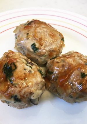 お弁当にも☆しそときのこのハンバーグ-レシピのメイン写真