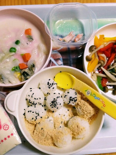 離乳食後期 えび ころころおにぎり-レシピのメイン写真