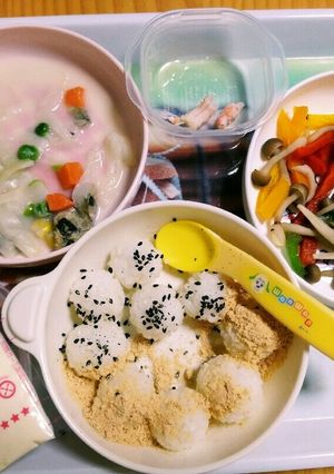 離乳食後期 えび ころころおにぎり-レシピのメイン写真