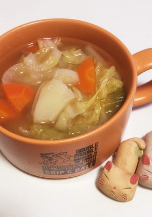 簡単★野菜たっぷりコンソメスープ♬-レシピのメイン写真