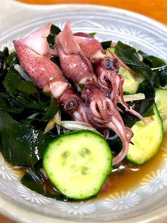 混ぜるだけ!ホタルイカとワカメの酢の物-レシピのメイン写真