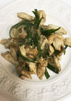 ノンオイル！鶏むね肉とピーマン中華風炒め-レシピのメイン写真