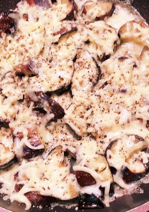 簡単！バジル香るナスのチーズ焼き-レシピのメイン写真